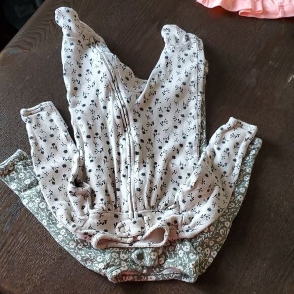 Newborn INFANT Baby Girl Long Pants ONE PIECE Shirts Tops Jumpers Dress Pajama - Picture 7 of 16